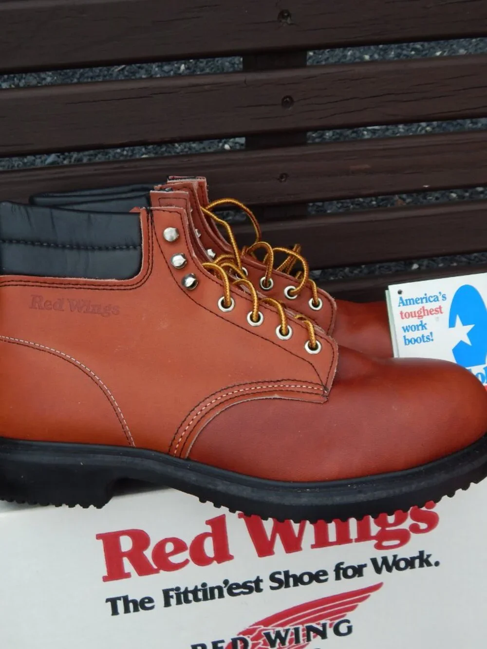 Vintage Red Wing Steel Toe Work Boots Size 10 C Style 2245 USA Made Mens New*